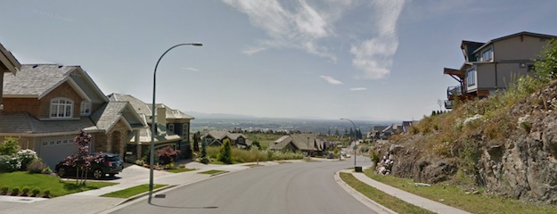 A view from Eagle Mountain Drive, looking down towards Abbotsford.
