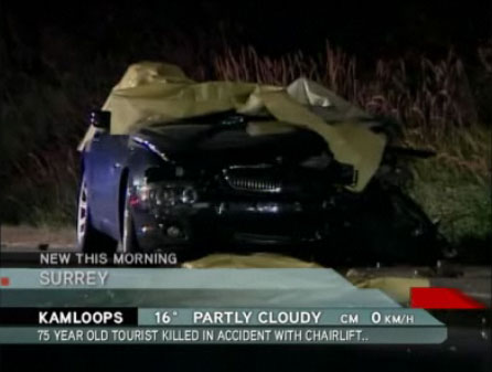 Three dead in crash on eastbound Highway 1 in Surrey | Globalnews.ca