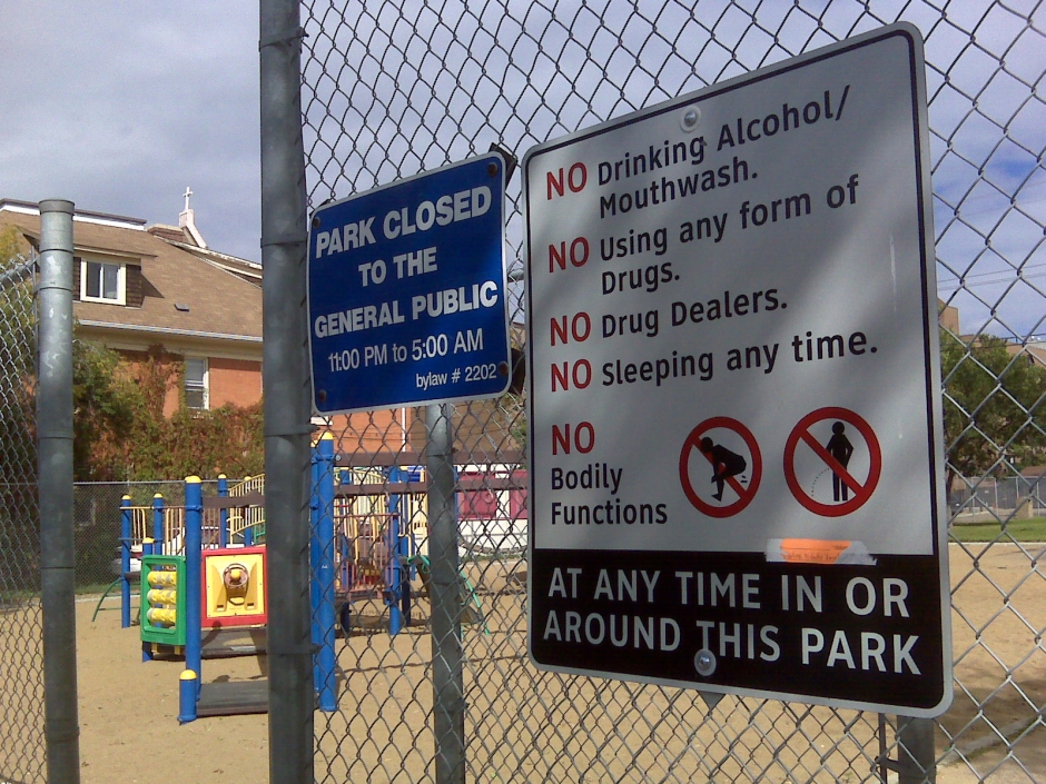 Shocking signs help improve McCauley area park - image