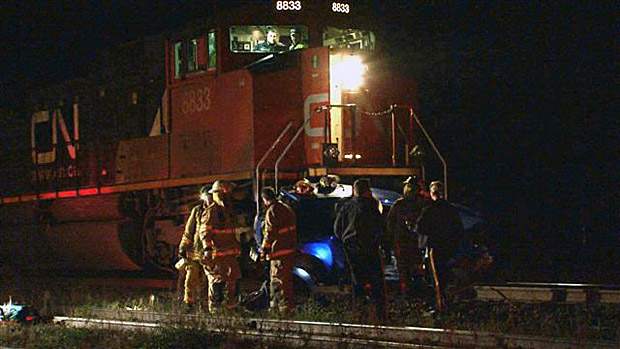 Manitoba woman killed when small car collides with freight train - image