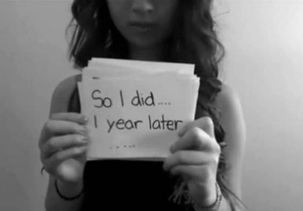 A still image from a YouTube video Amanda Todd posted prior to her death, describing the online harassment and blackmail she faced. 