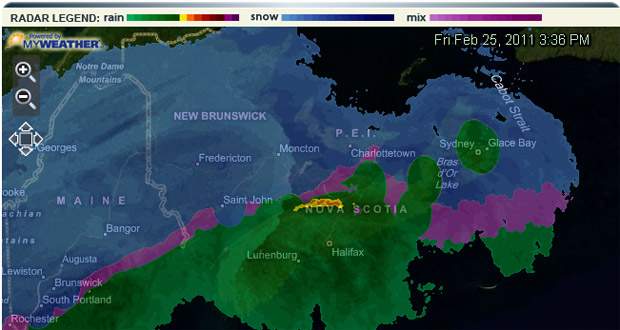 Flood concerns, dangerous driving in Atlantic Canada as storm moves in - image