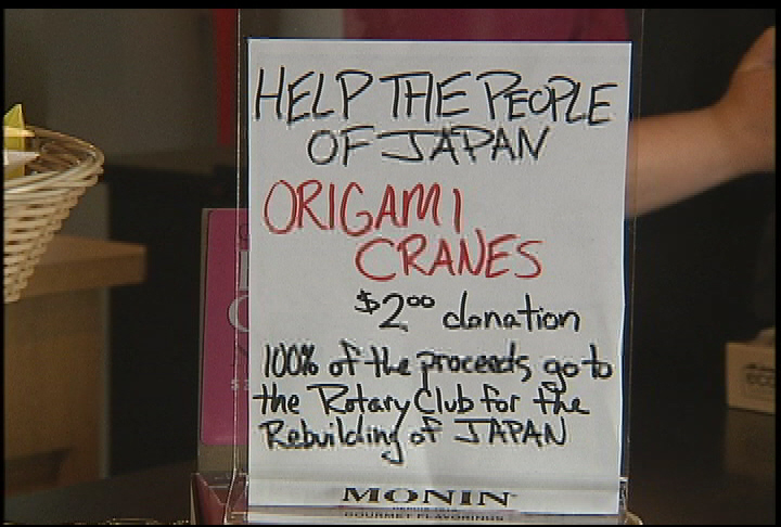 Origami cranes for Japan - image