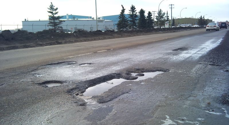 Edmonton potholes make a mark on online forums - image