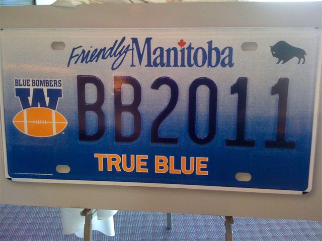 Winnipeg Blue Bombers get their own plates - image