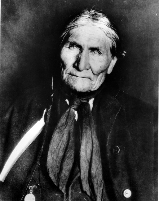 FILE - This undated file photo shows the Chiricahua Apache Geronimo, late in his life. The leader of the Fort Sill Apache Tribe is looking for a formal apology from President Barack Obama for the government's use of the code name "Geronimo" for Osama bin Laden. (AP Photo, File).