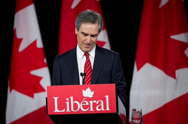 Lleader Michael Ignatieff addresses supporters Monday, May 2, 2011 in Toronto. THE CANADIAN PRESS/Nathan Denette.