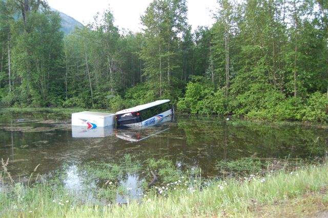 Edmonton-Kamloops Greyhound bus crashes near Clearwater - image