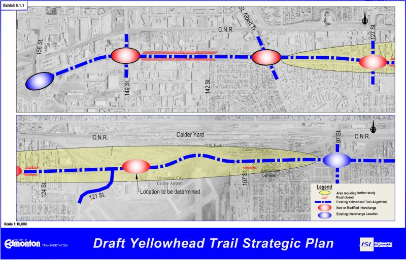 Yellowhead freeway plan floated in new city report - image
