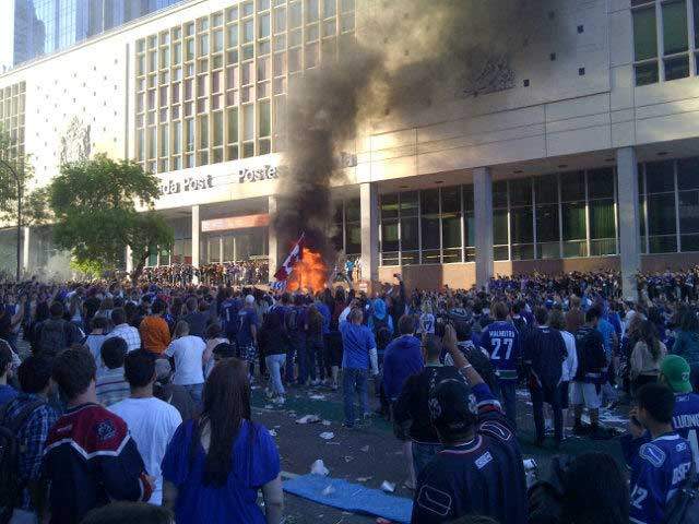 Hockey riots in Canada - image