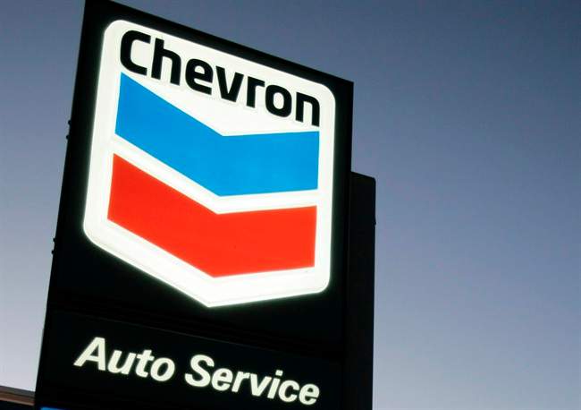 In this file photograph taken July 25, 2007, a Chevron sign is displayed in Menlo Park, Calif. THE CANADIAN PRESS/AP, Paul Sakuma.