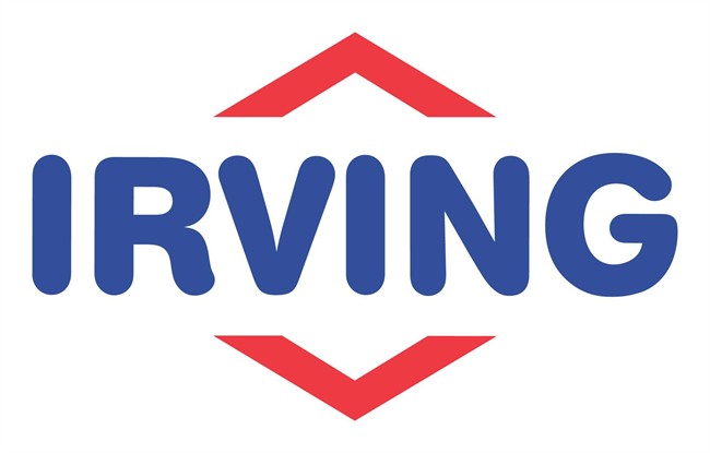 The corporate logo of Irving Oil is shown.