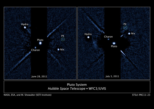Hubble telescope finds new mini-moon circling now demoted dwarf planet Pluto - image