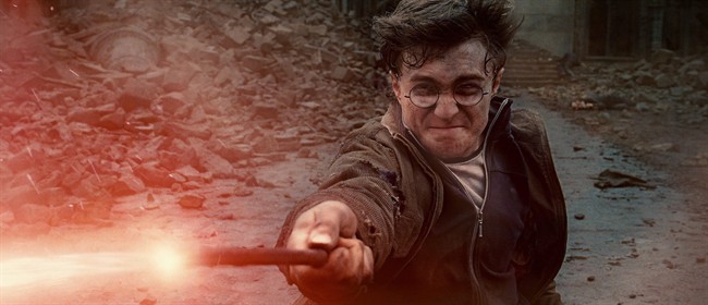 Daniel Radcliffe is shown in a scene from 'Harry Potter and the Deathly Hallows: Part 2.'.