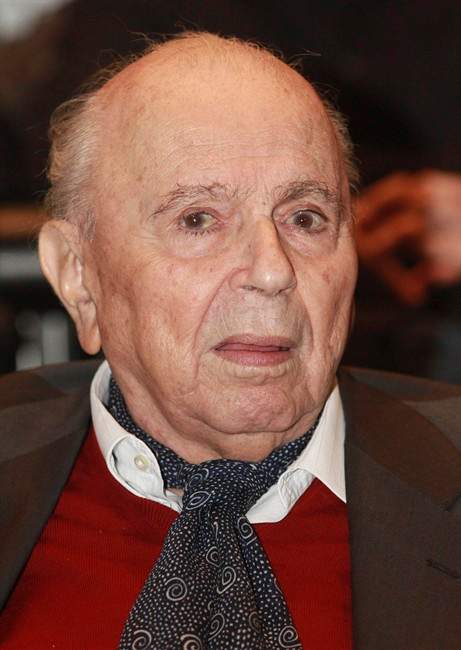 FILE - In this Dec. 1, 2010 file photo Cyprus-born filmmaker Michael Cacoyannis is seen during an event in Athens. Cacoyannis who directed the 1964 movie "Zorba the Greek," starring Anthony Quinn, has died at an Athens hospital on Monday, July 25, 2011. He was 89. (AP Photo/Eurokinissi, File) GREECE OUT.