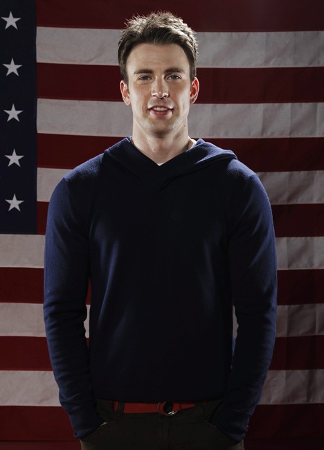Actor Chris Evans, from "Captain America", poses for a portrait at the LMT Music Lodge during Comic Con in San Diego, Thursday, July 21, 2011. (AP Photo/Matt Sayles).