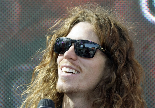 In this Wednesday, July 27, 2011, photo, champion skateboarder Shaun White appears at L.A. Live in Los Angeles. White, the two-time Olympic snowboard champ and winner of multiple X Games medals, plans a revolutionary skateboarding trick at X Games 17 at L.A. Live, starting this Friday, July 29. (AP Photo/Reed Saxon).