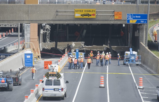 Falling concrete slab in Montreal tunnel a sign of city’s ...