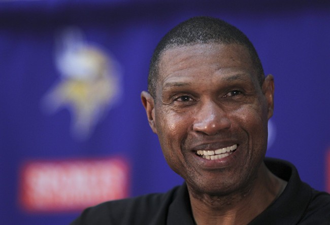 Minnesota Vikings coach Leslie Frazier speaks at a news conference on Monday afternoon, July 25, 2011, at Winter Park, the NFL football team's training facility in Eden Prairie, Minn. (AP Photo/Star Tribune, Jeff Wheeler) ST. PAUL OUT MINNEAPOLIS-AREA TV OUT MAGS OUT.