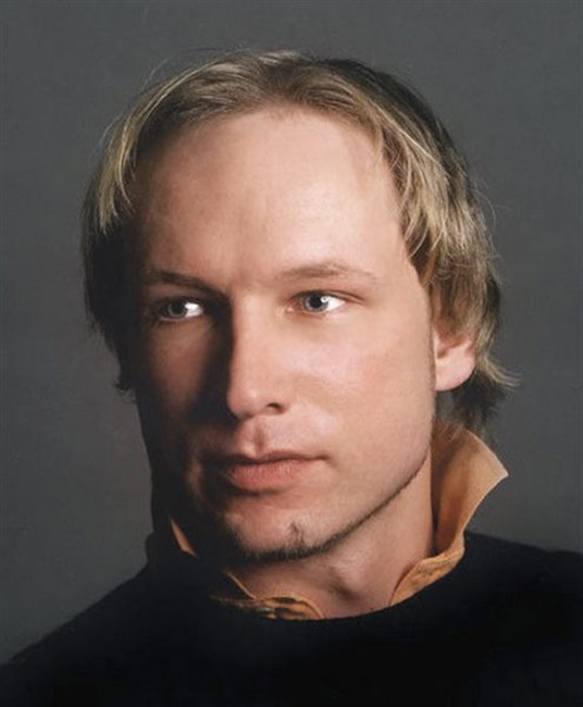This is an undated image obtained from the Twitter page of Anders Behring Breivik, 32, who was arrested Friday July 22, 2011 in connection to the twin attacks on a youth camp and a government building in Oslo, Norway. Breivik is a suspect in both the shootings and the Oslo explosion Friday. 
