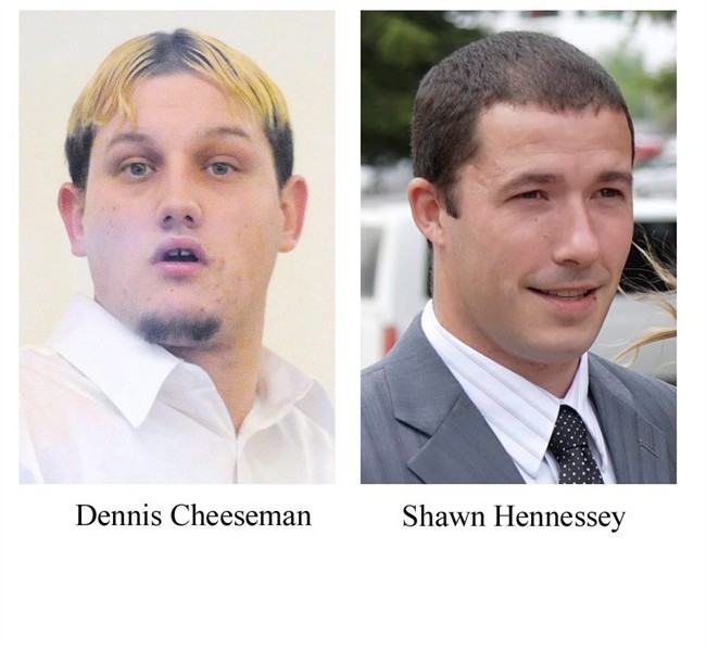 The Supreme Court is to rule Thursday on whether it will review the manslaughter sentences of two men convicted in the shooting deaths of four Alberta RCMP officers. Dennis Cheeseman and Shawn Hennessey admitted they gave gunman James Roszko a rifle and a ride the night before he ambushed the Mounties near Mayerthorpe in 2005. Hennessey was sentenced to 15 years in prison, while Cheeseman got 12 years. THE CANADIAN PRESS/Jimmy Jeong-Ian Jackson.