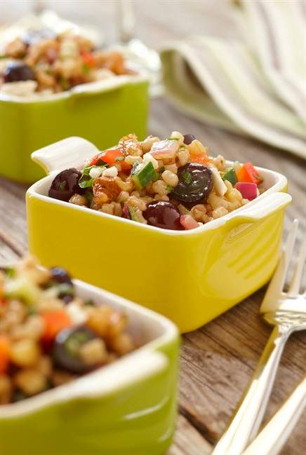 Wheat berry grape salad. THE CANADIAN PRESSA/HO-Ontario Tender Fruit Producers-Geoff George.