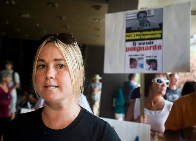 Isabelle Gaston, mother of Anne-Sophie and Olivier Turcotte who where stabbed by their father Guy Turcotte.