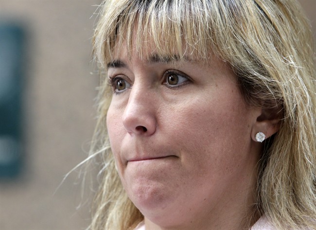 Boxer Christy Martin talks during a news conference in Los Angeles on Monday, Aug 15, 2011. The California State Athletic Commission has upheld ring officials' decision to stop boxer Christy Martin's June 4 bout with Dakota Stone after Martin suffered a broken right hand. (AP Photo/Nick Ut).