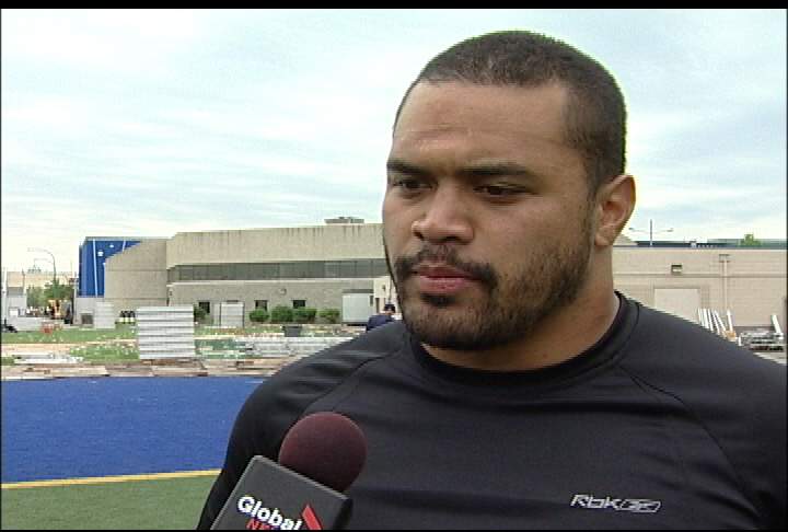 Winnipeg linebacker Joe Lobendahn took top CFL defensive honours - image