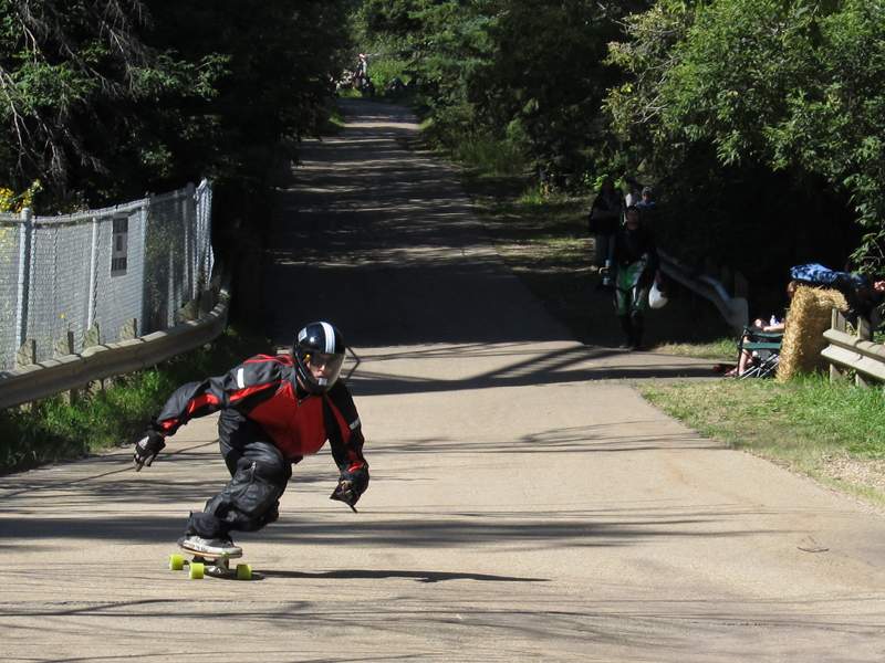 A longboarder is seen in this file photo. 