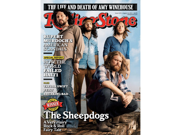 The Sheepdogs on the cover of the Rolling Stone - image