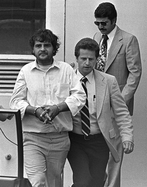 Clifford Olson leaves Chilliwack Provinciial Court on August 8, 1981 after being remanded for a 30-day psychiatric test in conjunction with the first-degree murder charge against him in the death of Judy Kozma. Convicted child killer Clifford Olson is reportedly dying of cancer.Vancouver radio station CKNW reports that the mother of one of Olson's 11 victims says the infamous murderer has terminal cancer. THE CANADIAN PRESS/UPC-Nick Didlick.