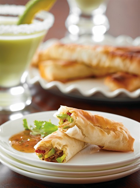 Crab and Avocado Cigars with Mango Chutney is shown in this undated handout photo. THE CANADIAN PRESS/HO, Avocados from Mexico.