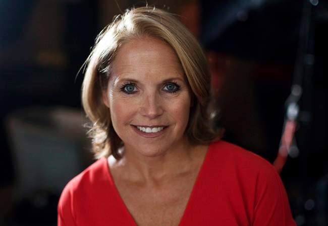 Katie Couric poses during the Toronto International Film Festival in Toronto Tuesday, September 13, 2011. She has interviewed presidents, star athletes, four-star generals and rappers, but Couric sees her greatest professional accomplishments on the front lines in raising awareness about colon cancer, which claimed the life of her husband Jay Monahan. THE CANADIAN PRESS/Darren Calabrese.