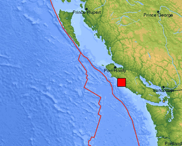 6.4 earthquake hits off Vancouver Island - image