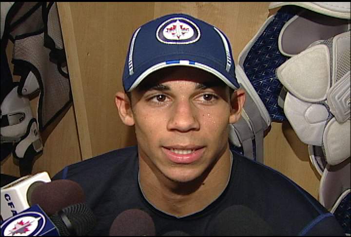 Winnipeg Jets forward Evander Kane was being assessed by a doctor Wednesday after hurting his leg in practice.