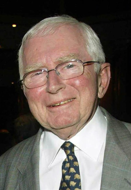 FILE -- This April 29, 2004 file photo shows British television writer David Croft, who according to his agent Tim Hancock, died at his holiday home in Portugal, Tuesday Sept. 27, 2011, at the age of 89. Amongst Croft's creations were the much-loved sitcoms "Dad's Army" and "Are You Being Served? Co-created with Jimmy Perry, "Dad's Army" , about a hapless Home Guard unit during World War II,is considered a comedy classic, and is still frequently rerun more than 40 years after its debut.(AP Photo/Tim Whitby-pa, file) UNITED KINGDOM OUT: NO SALES: NO ARCHIVE:.