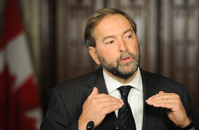 File: NDP Leader Thomas Mulcair. THE CANADIAN PRESS/Sean Kilpatrick.