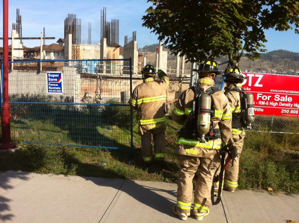 Fire at abandoned development - image
