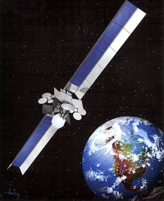 The Anik F2 satellite, launched in July 2004, is shown in an artist's rendition made available from the Canadian Space Agency. Internet and broadcasting customers across Canada are experiencing disruptions after Telesat lost contact early this morning with its Anik F2 satellite, one of the largest and most powerful telecommunications satellites orbiting the Earth. The disruption or loss of earth lock affected services for customers including news agency The Canadian Press. THE CANADIAN PRESS/HO, CSA.