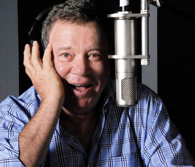 William Shatner is shown in a handout photo. Shatner has boldly ventured into a new space-themed project: a spoken-word, cover-tune album that the former “Star Trek” captain felt was a risk when he recorded it. THE CANADIAN PRESS/HO-eOne Music Canada.