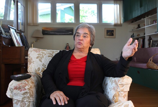 N.L. NDP leader Lorraine Michael gives an interview at home in St. John's, N.L. on Sept. 13, 2011.  