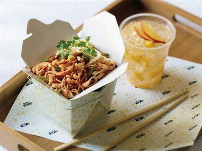 Spicy Tuna Pad Thai is shown in this undated handout photo. THE CANADIAN PRESS/HO, Clover Leaf.