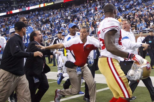 49ers beat previously unbeaten Lions and coaches bump in emotionally  charged post-game