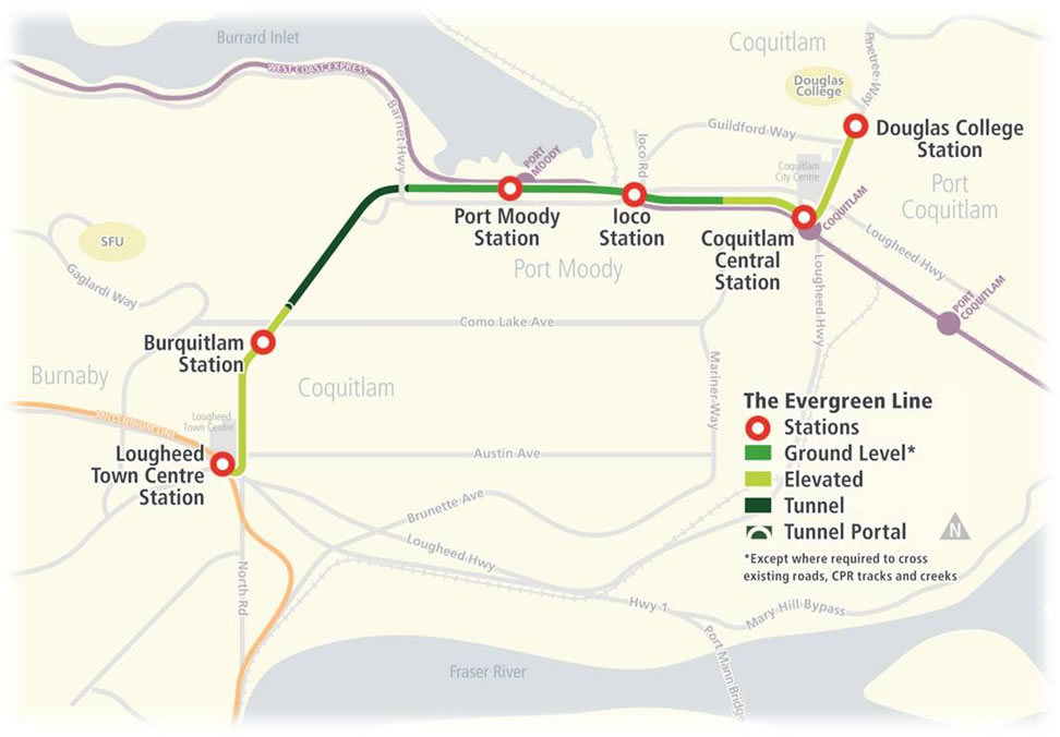 Drivers beware: section of Barnet highway closed for Evergreen line construction over the weekend - image