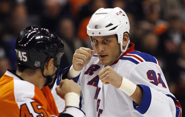 A former hockey player accused of selling prescription painkillers that lead to the accidental overdose of Derek Boogaard has plead guilty to a misdemeanour drug charge.