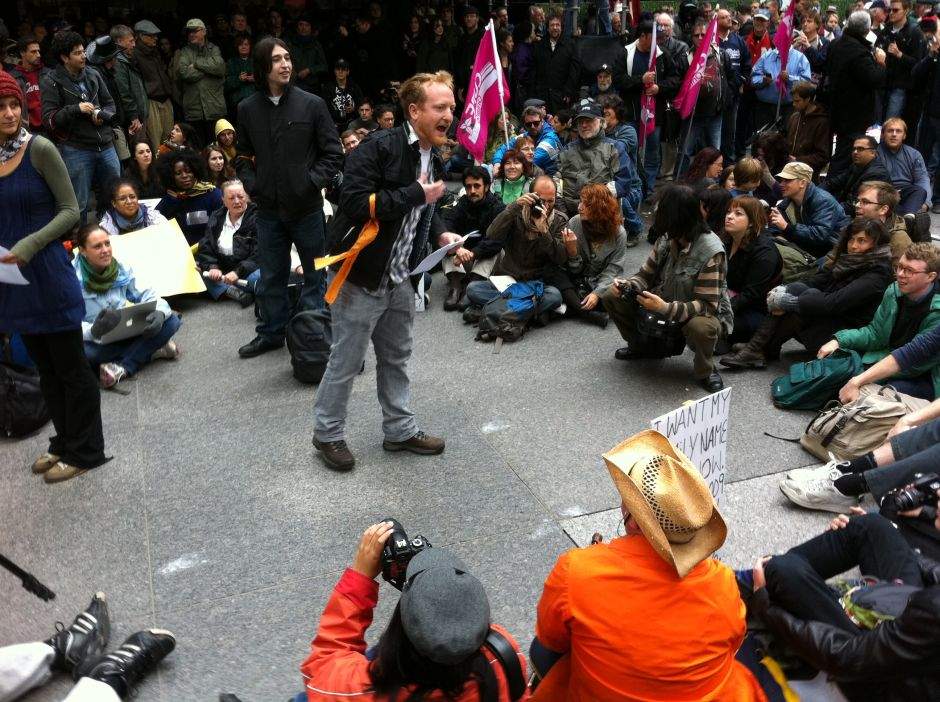Bay Street unruffled by small group of ‘Occupy’ protesters - image
