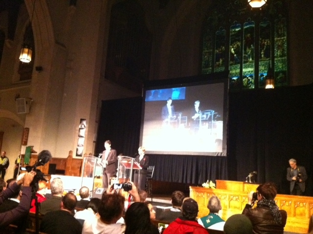 Vancouver homelessness debate turns into debacle as protesters interrupt - image