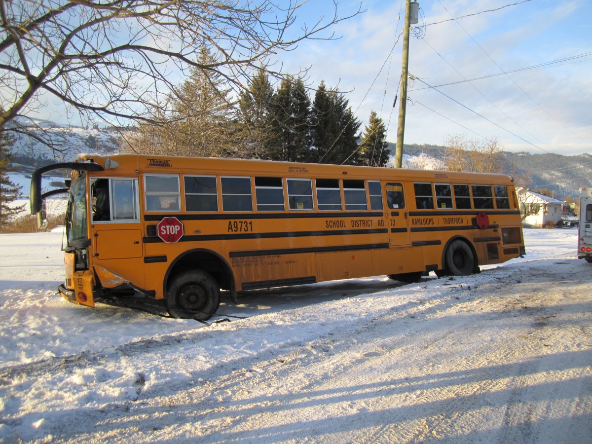 Unlicensed driver plows into Chase school bus - image