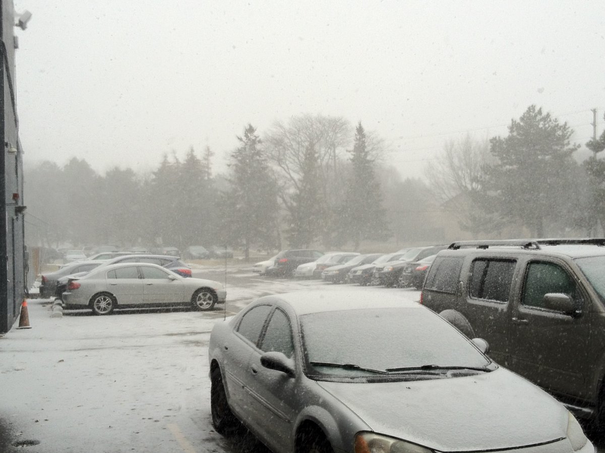 Snow continues to blanket the southern Ontario region which may cause adverse driving conditions.